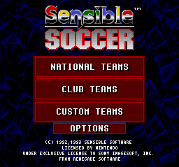 Sensible Soccer Title Screen